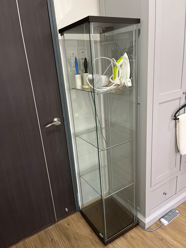 IKEA glass shelf, Furniture & Home Living, Furniture, Shelves,