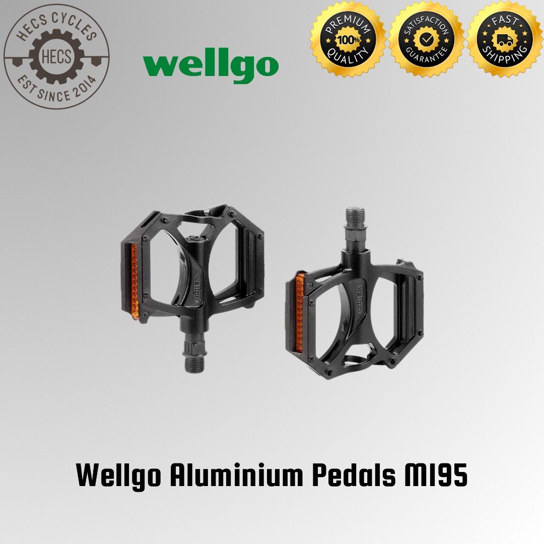 INSTOCK Wellgo Aluminium Pedals M195 Mountain Bike Road Bike