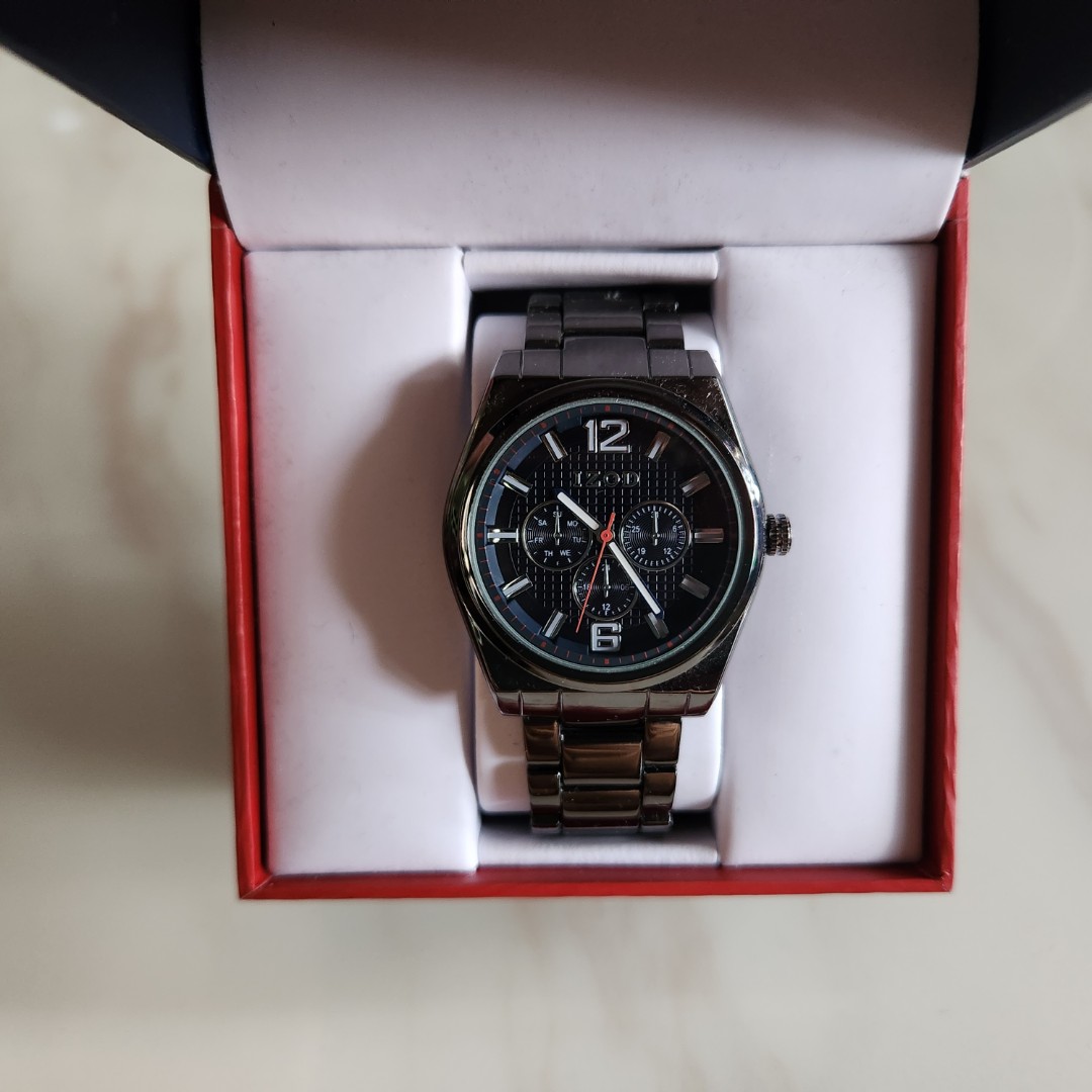 Izod Men's Premium Watch with Stainless Steel Strap, Men's Fashion ...