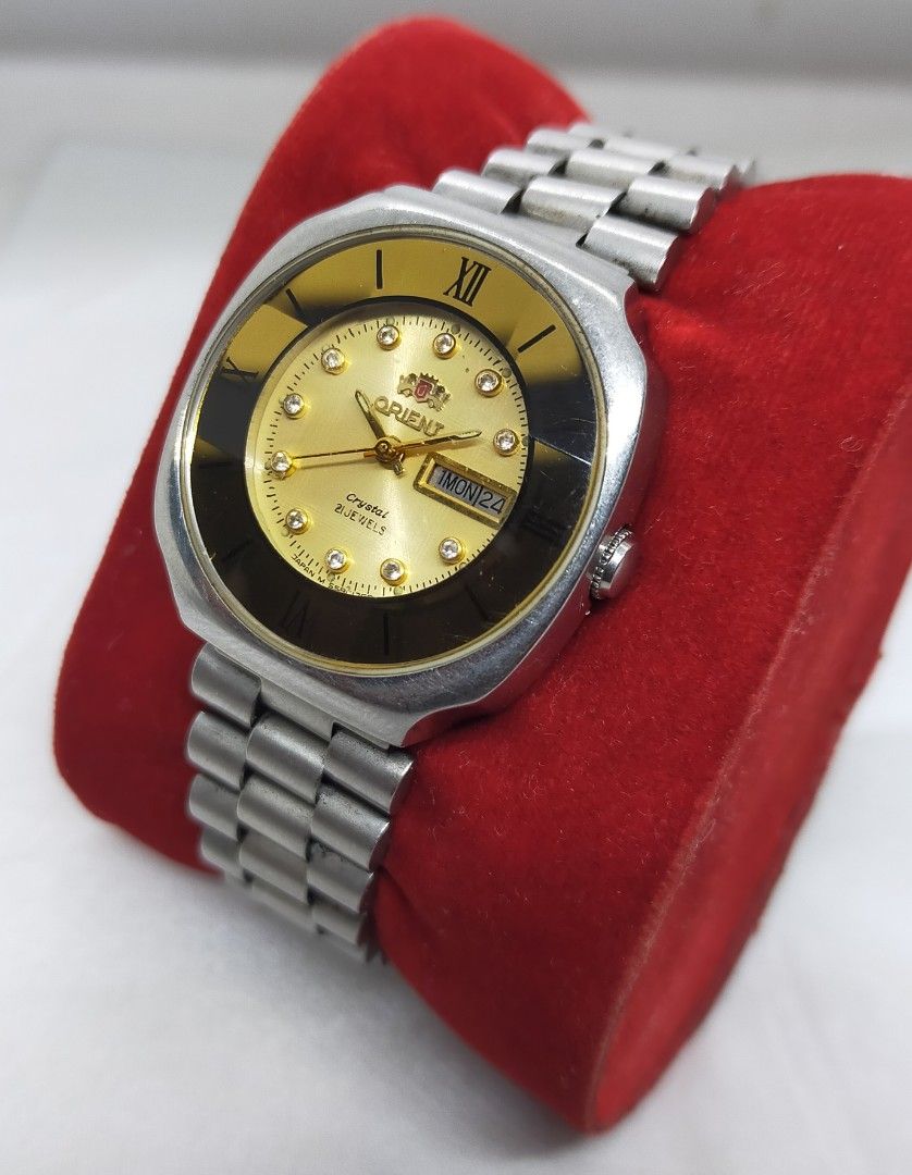 Jam Tangan Orient Crystal Roman Index Automatic Japan Vintage Full