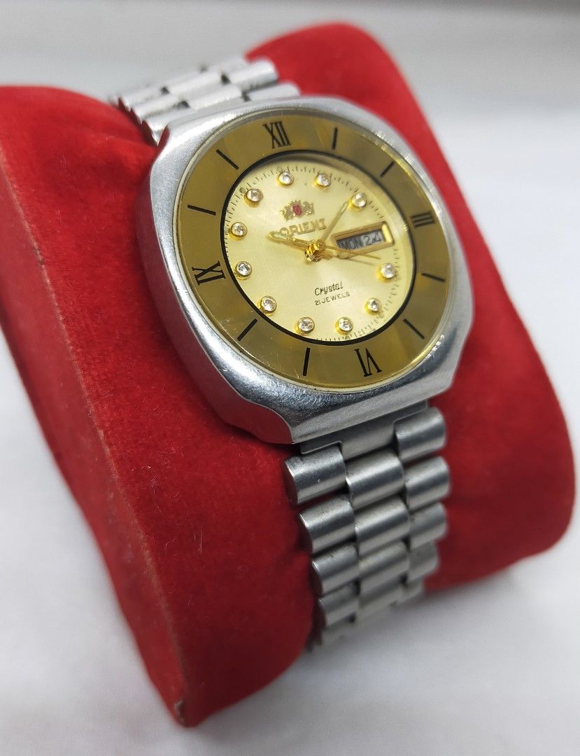 Jam Tangan Orient Crystal Roman Index Automatic Japan Vintage Full