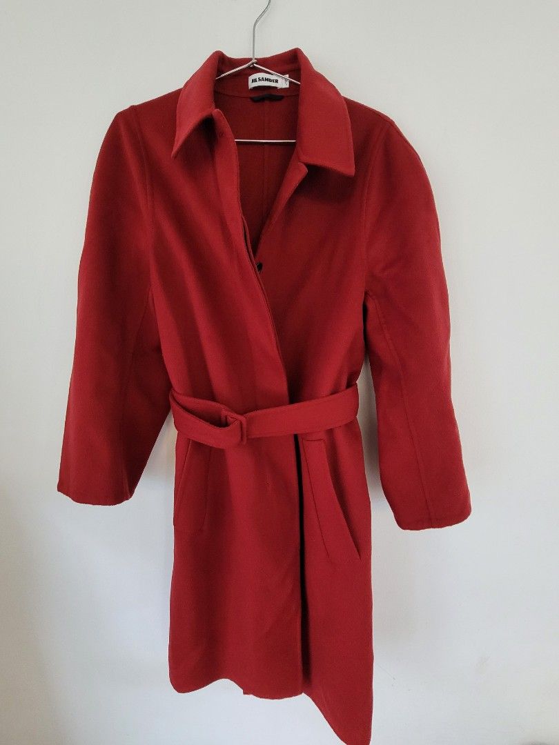 Red coatigan sales