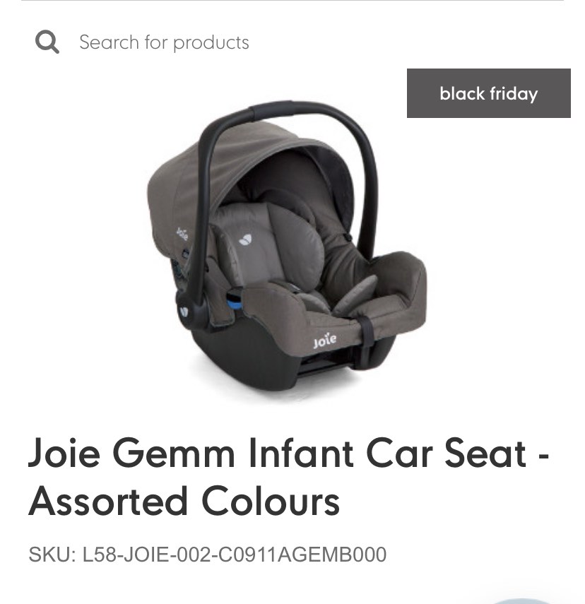 Joie car seat black friday deals