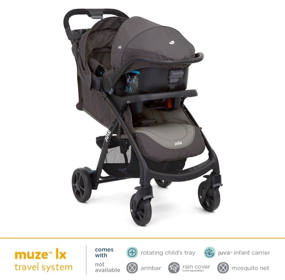 Joie Muze LX Travel System Classic Stroller with Juva Infant