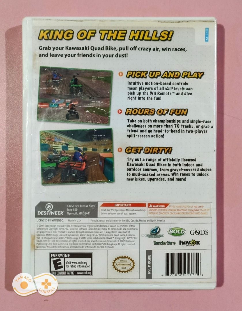 Kawasaki Quad Bikes [Wii Game] [NTSC / ENGLISH Language], Video