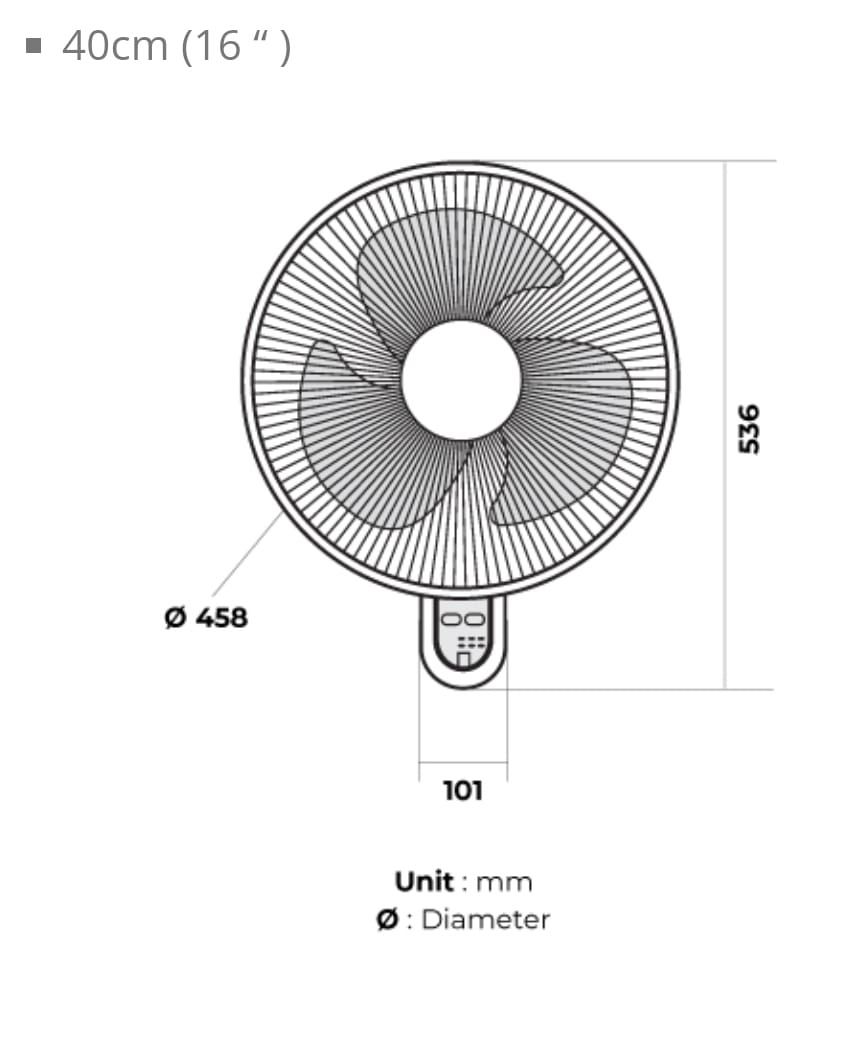 KDK Wall Fan M40MS, Furniture & Home Living, Lighting & Fans, Fans on ...