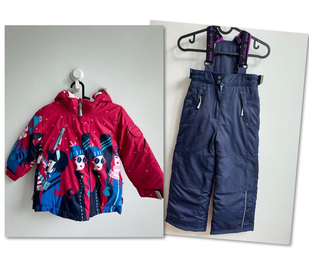 Kids ski jacket and pants set size 4
