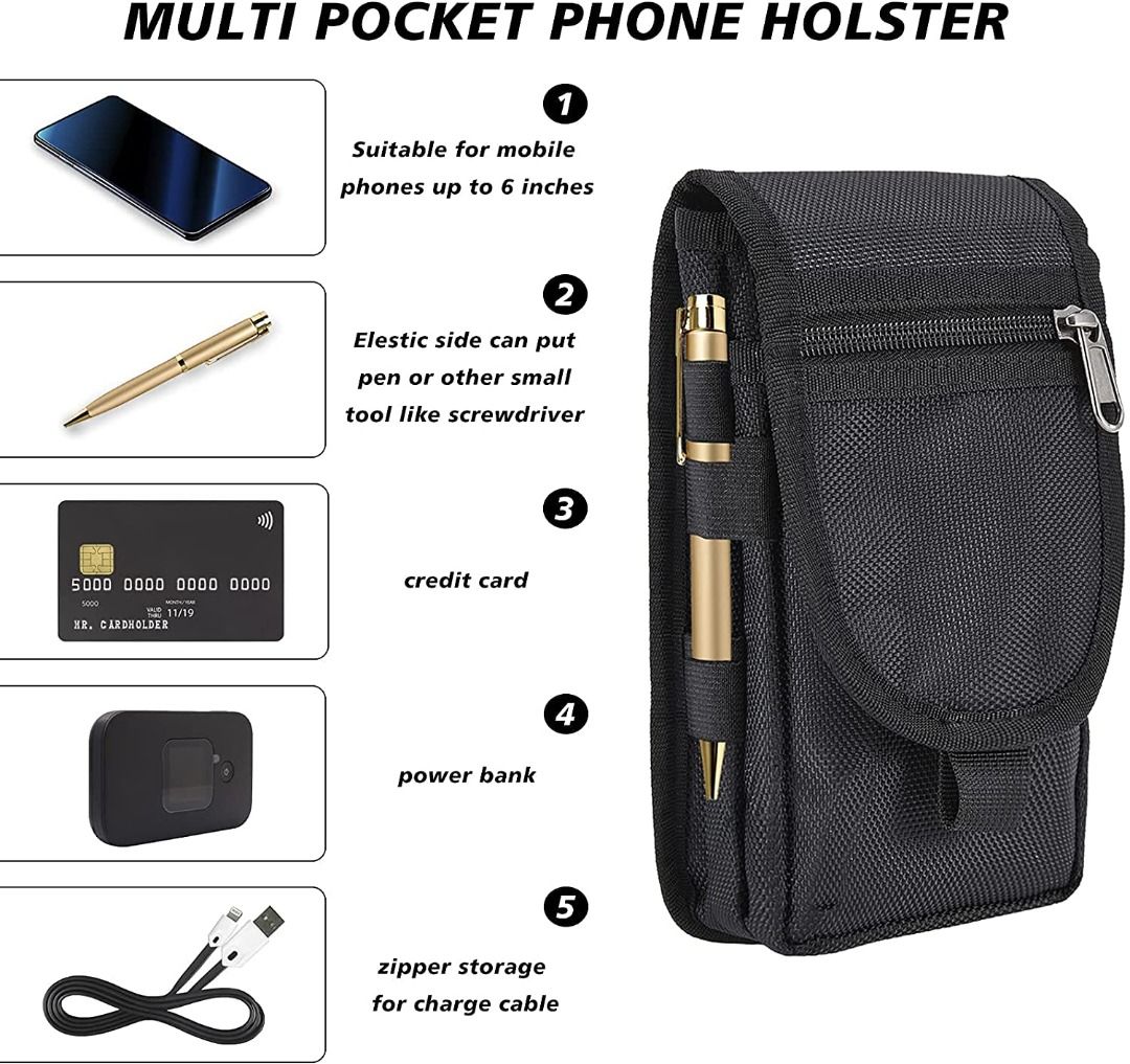 Large Smartphone Pouch Cell Phone Pouch Tactical Phone Holster