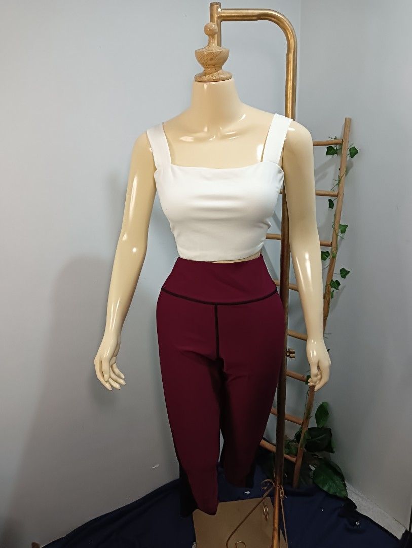 Aeropostale 3/4 Leggings with Purple Waistband and Mesh, Women's Fashion,  Activewear on Carousell