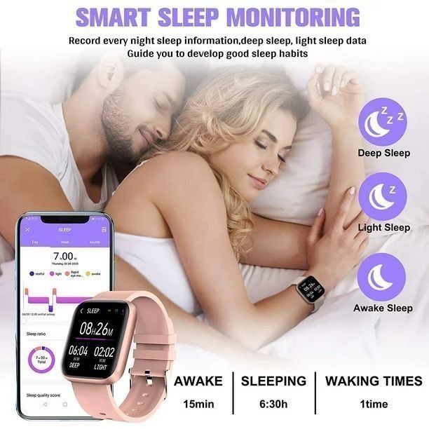 LETSCOM Smart Watch With Heart Rate Monitor Sleep Tracker Call SMS Notification Waterproof IP68 Mobile Phones Gadgets Wearables Smart Watches on Carousell