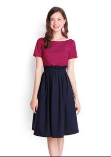 Lily Pirates Navy Pink Dress in S
