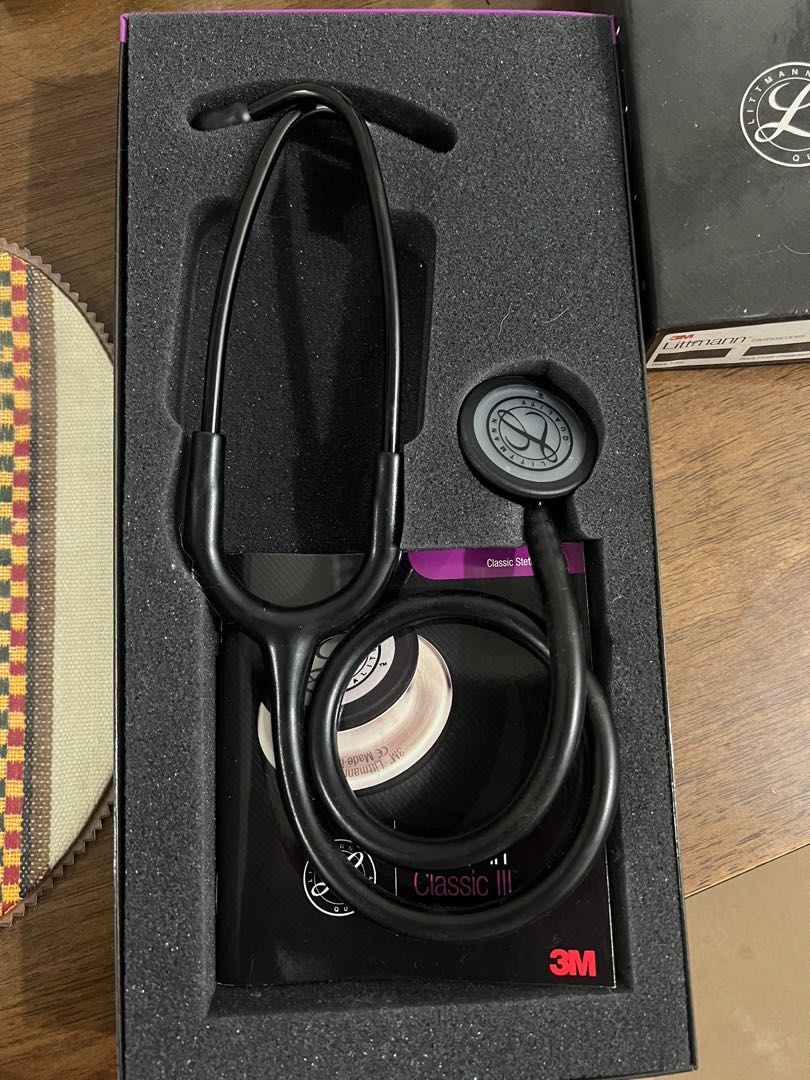 All Black Littmann Stethoscope Classic 3, Health & Nutrition, Health