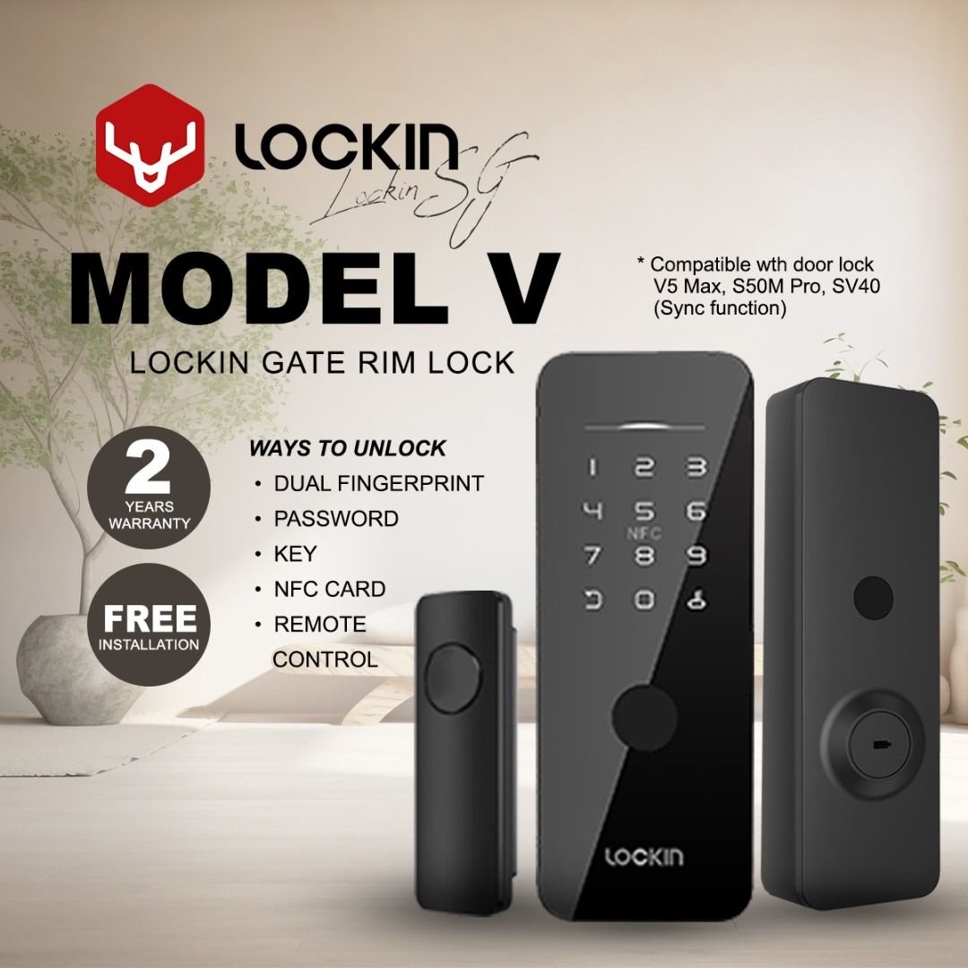 LOCKIN Digital lock / X1 + MODEL V, Furniture & Home Living, Security ...