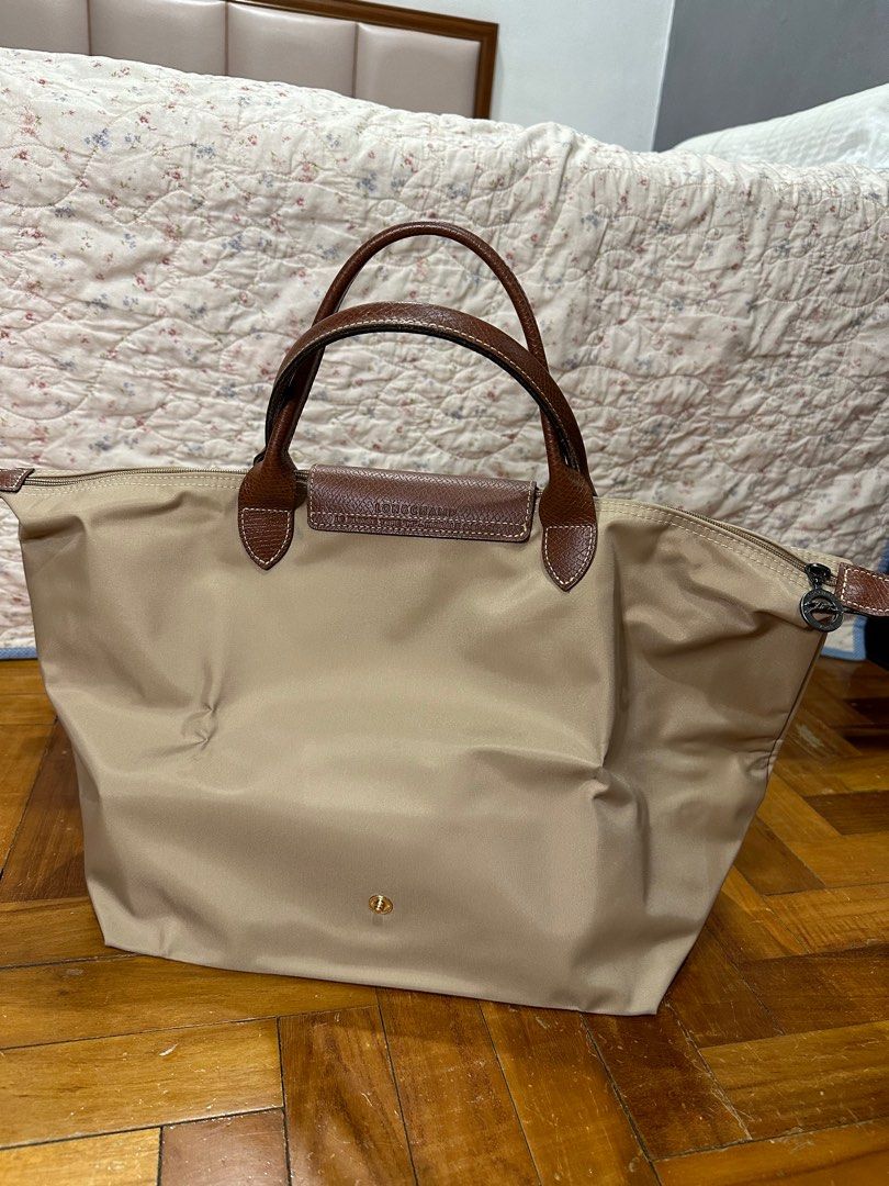 Sac longchamp sales pliage beige