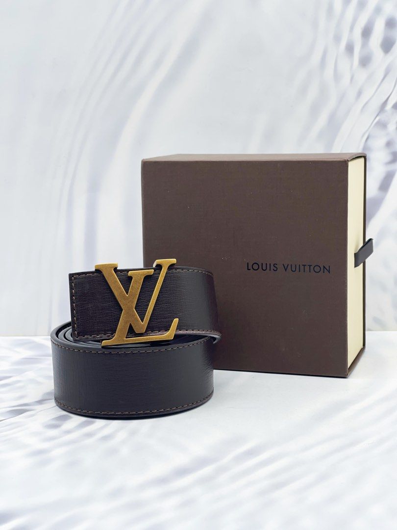 Louis Vuitton Initiales Belt Taiga Ardoise