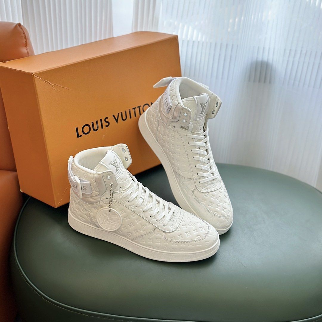 Louis Vuitton RIVOLI SNEAKER BOOT -Sz 10 - 10000% - Depop