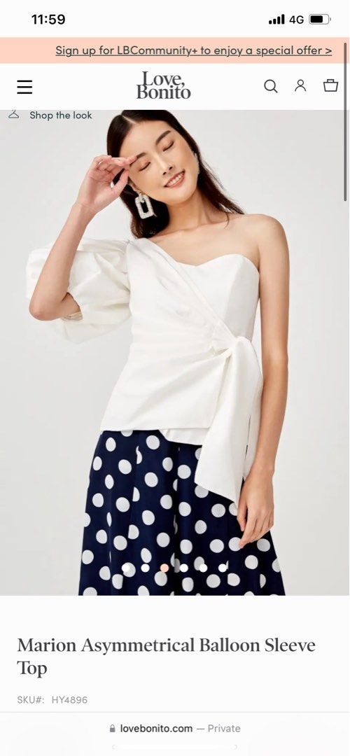 Marion Top - White