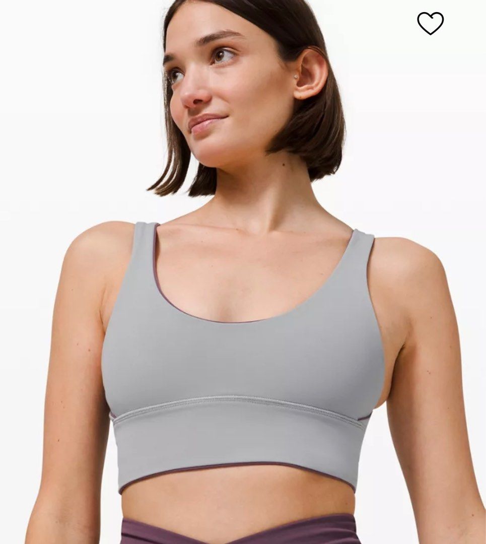 Lululemon Align Reversible Bra *Light Support A/B Cups, Size 6, Grape  Thistle / Rhino Grey, Women's Fashion, Activewear on Carousell