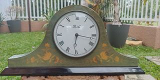 Made In Italy Table Clock With Matching Musical Jewelry Box