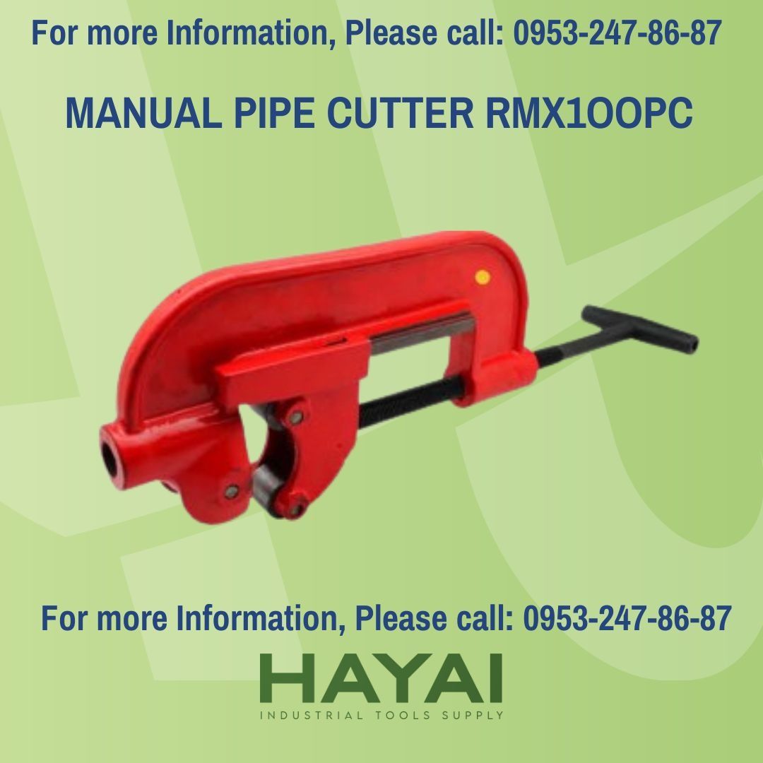 MANUAL PIPE CUTTER RMX1OOPC, Commercial & Industrial, Construction ...