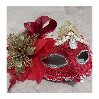 masquerade mask red mask party masks red and gold mask