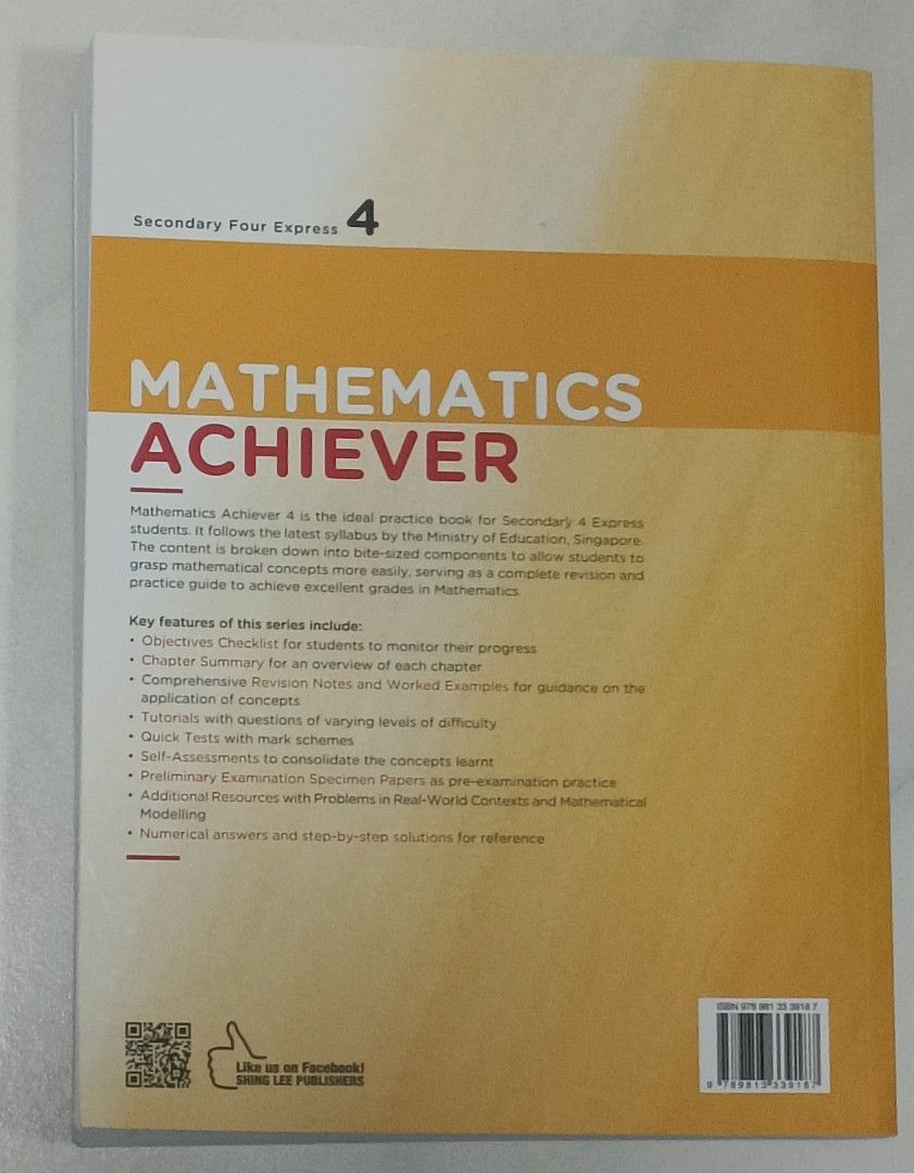 Mathematics Achiever Secondary 4 Express, Hobbies & Toys, Books ...