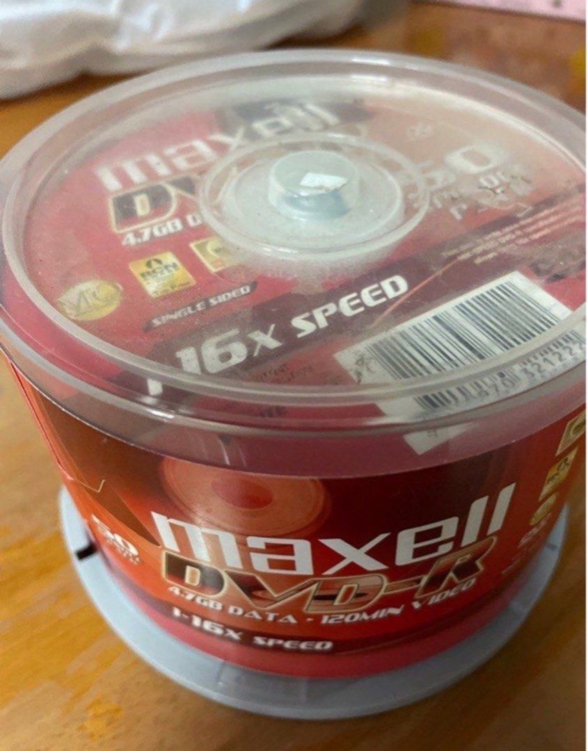 Maxell dvdr 4.7GB 120min, Hobbies & Toys, Music & Media, CDs & DVDs on