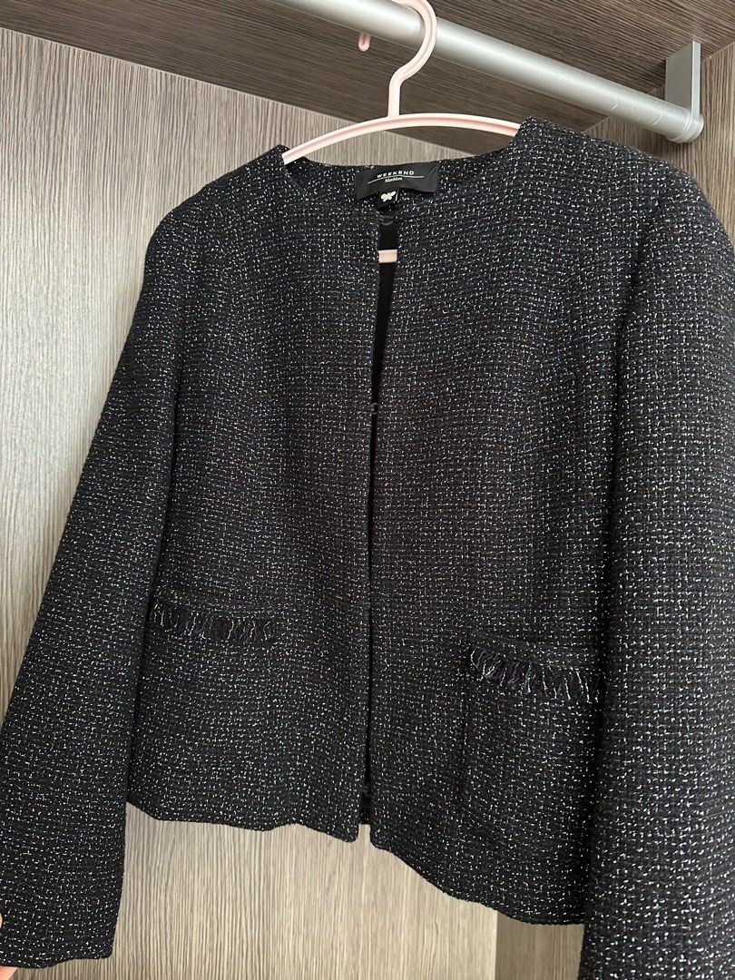 Max mara hot sale tweed jacket