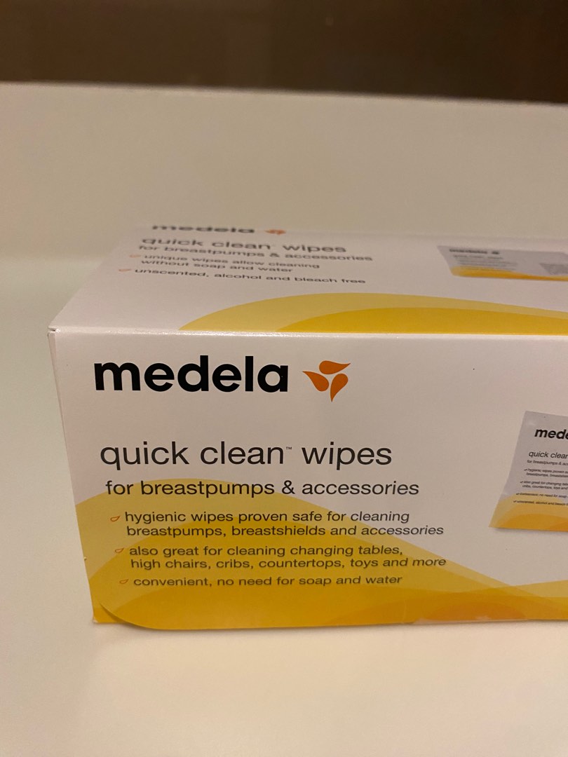 Medela Quick Clean Breast Pump And Accessory Wipes, 40 Count, Individually  Wrapped Convenient And Hygienic On-The-Go Cleaning Of Tables, Countertops