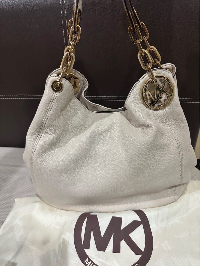 Michael Kors Lillie Logo Pebbled Leather