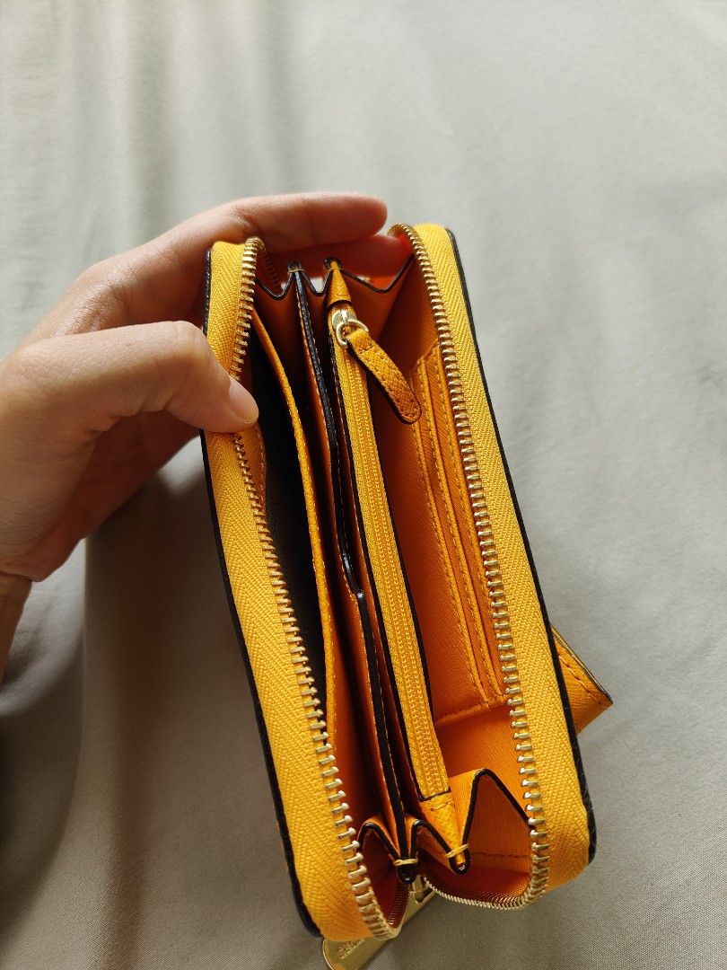 Michael Kors Long Purse Yellow Luxury Bags Wallets on Carousell