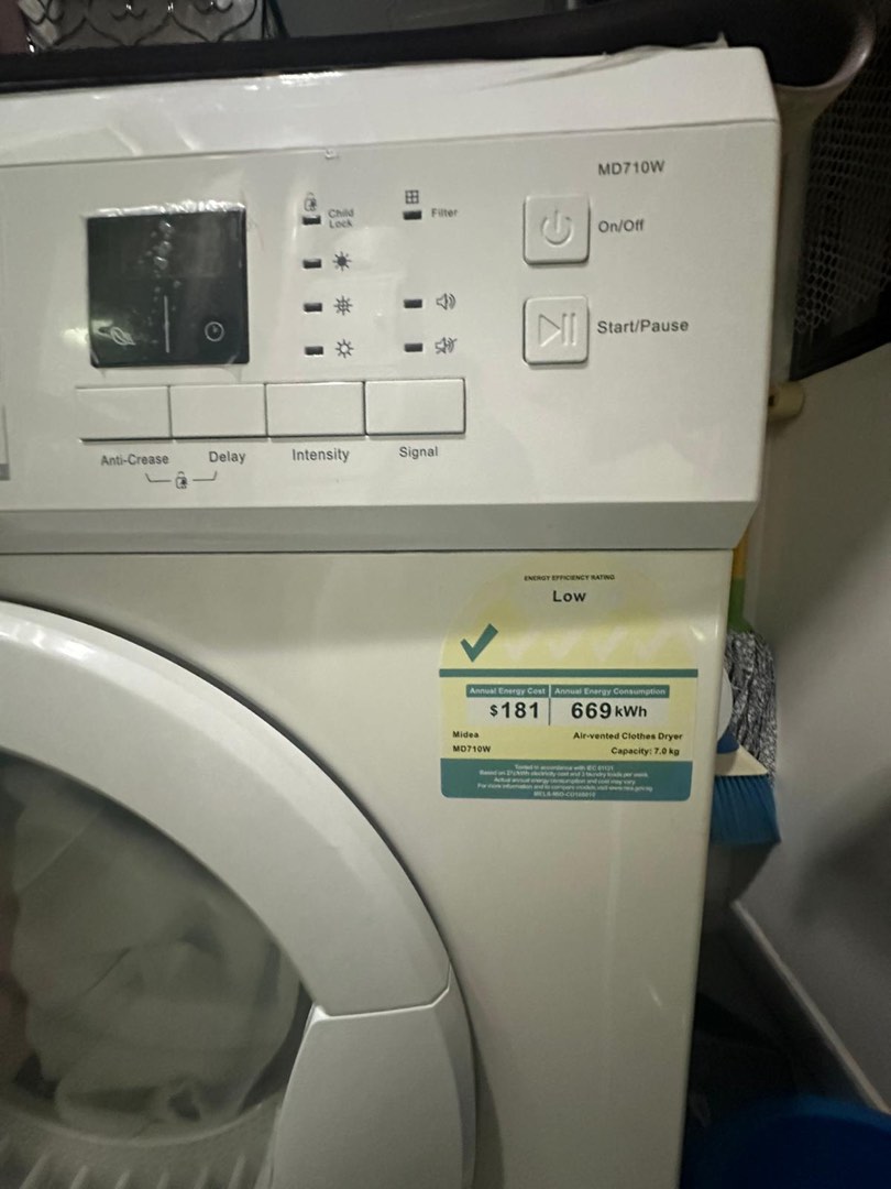 Midea Dryer, TV & Home Appliances, Washing Machines and Dryers on Carousell