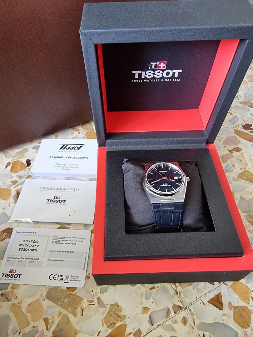 MINT Tissot PRX Powermatic 80 w Box, Luxury, Watches on Carousell