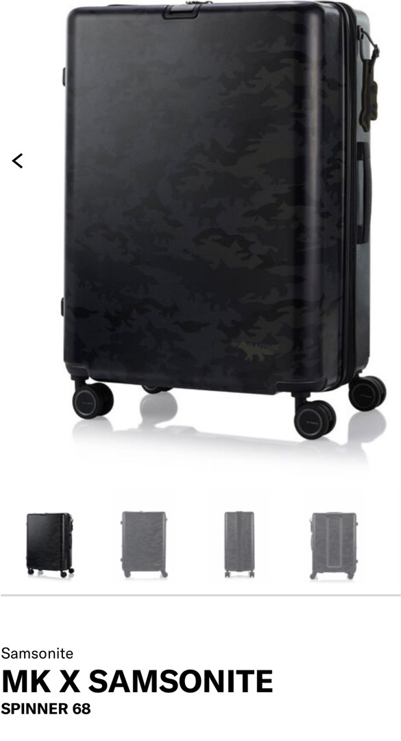 Maison Kitsune X Samsonite Collab luggage (lifetime local warranty
