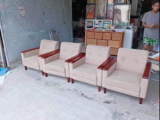 Modular sofa set with fabric seat 28L x 29W x 14H inches 28 inches sandalan heig