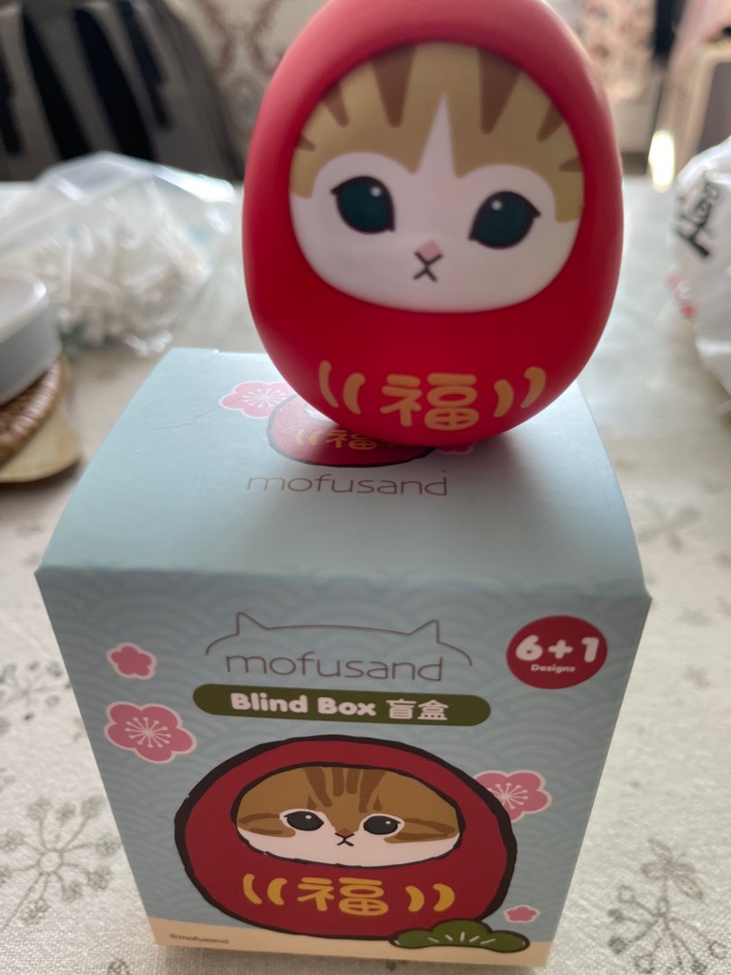 香港限定 モフサンド Mofusand だるま フィギュア 6点セット