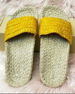 Mrs. M's Abacca Birks in Mustard