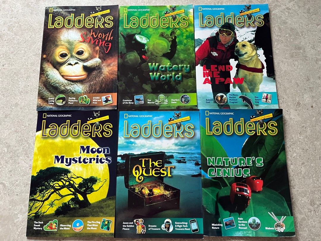 National Geographic ladders Common Core Readers, Hobbies & Toys, Books & Magazines, Children's