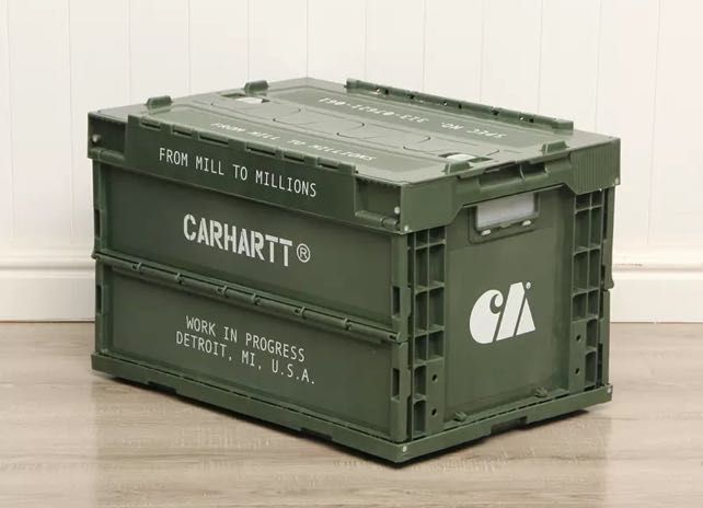 NEIGHBORHOOD CARHATT BOX CRATE STACKABLE CONTAINER STORAGE