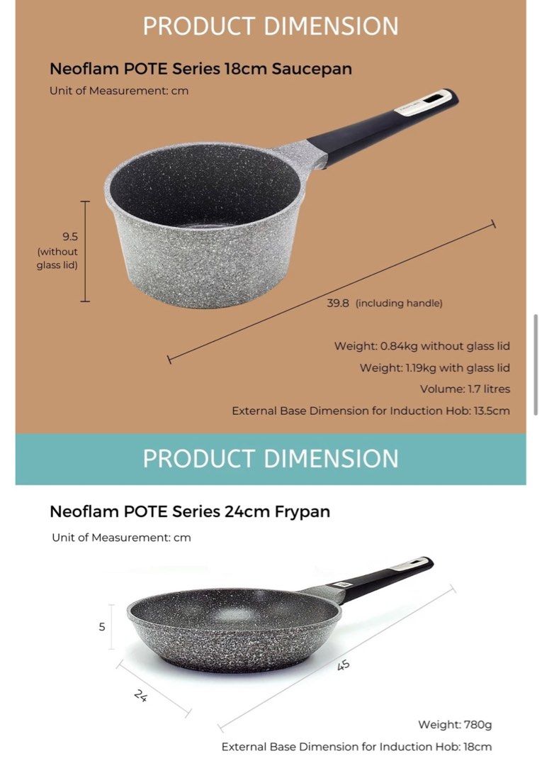 Neoflam Granite Cookware Set 24 Pieces