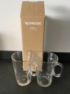 Nespresso 2x Vertuo Coffee Mugs and 2 spoons, Furniture & Home Living,  Kitchenware & Tableware, Coffee & Tea Tableware on Carousell