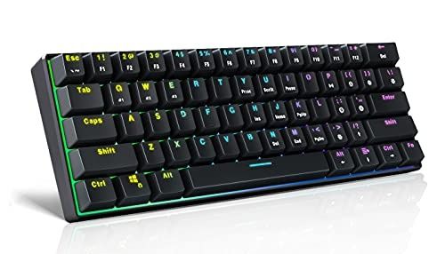 DIERYA DK61E 60% Mechanical Keyboard with Gateron Bluetooth Black