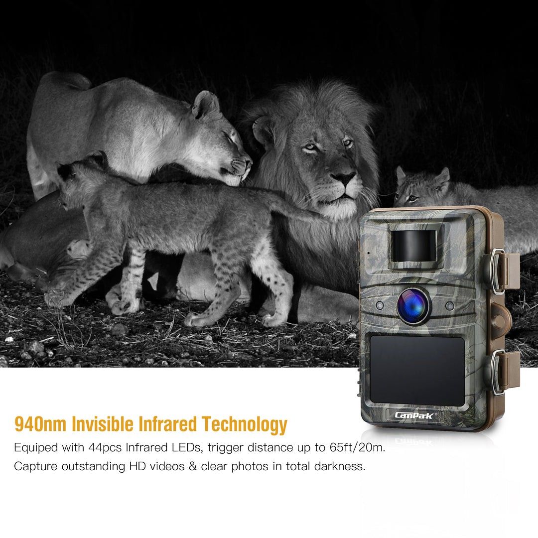 New Campark Upgrade T70 Trail Camera No Glow Night Vision 16MP