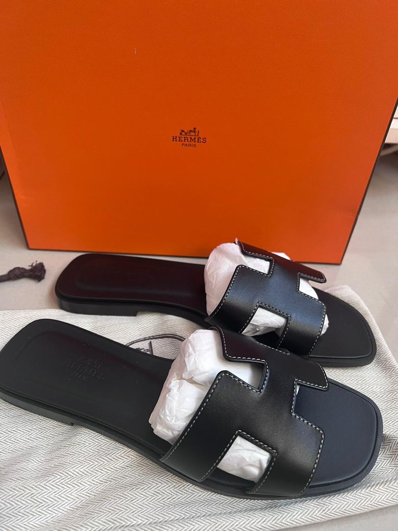 Hermes oran top noir vernis