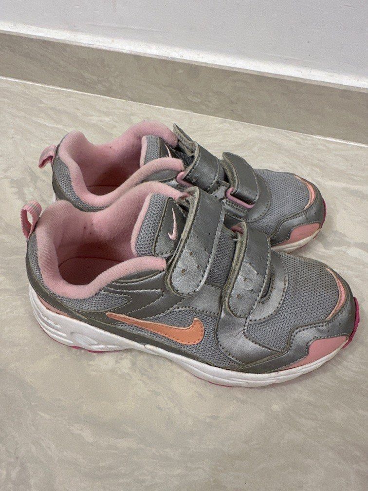 Pink gray nike shoes Clearance