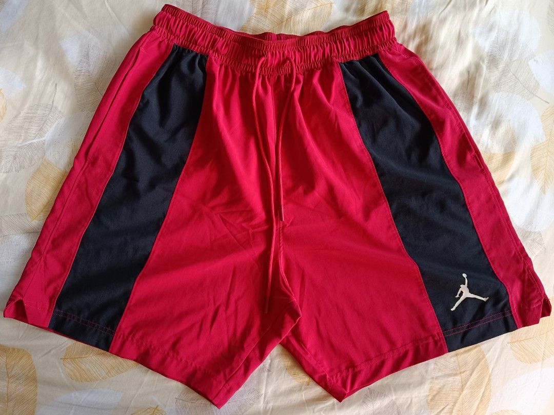 Red black and white nike shorts best sale