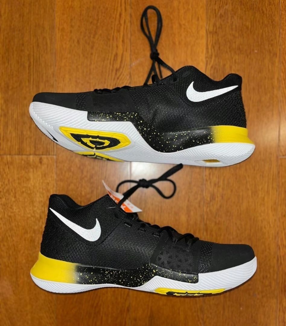 Kyrie 3 deals black and yellow