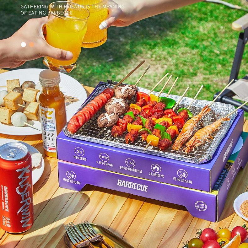Camping top bbq set