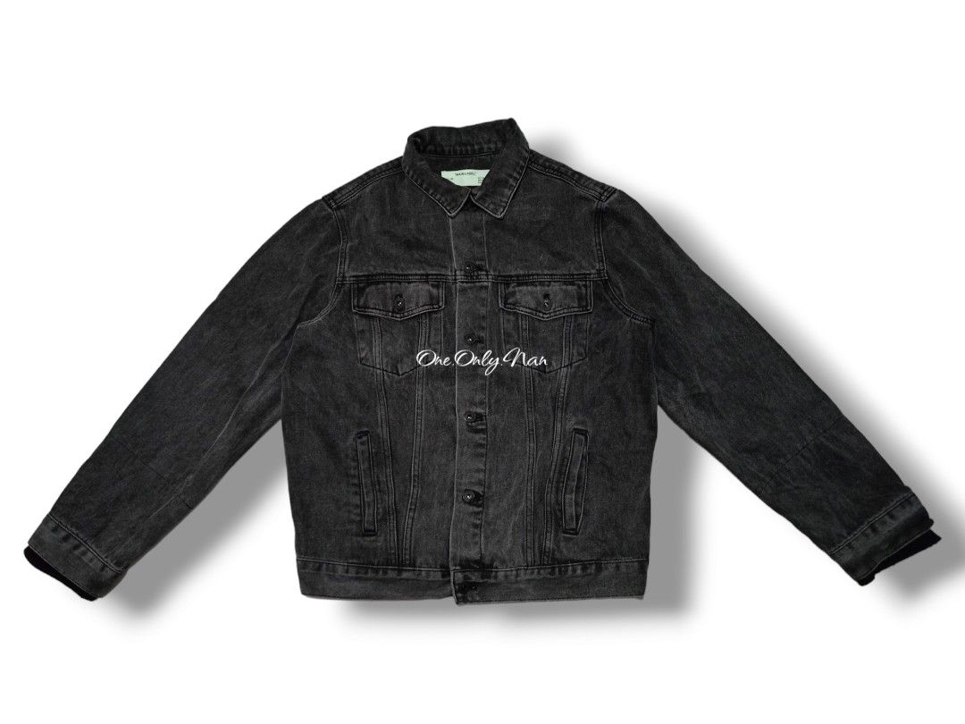 Off white oil sale painting denim jacket