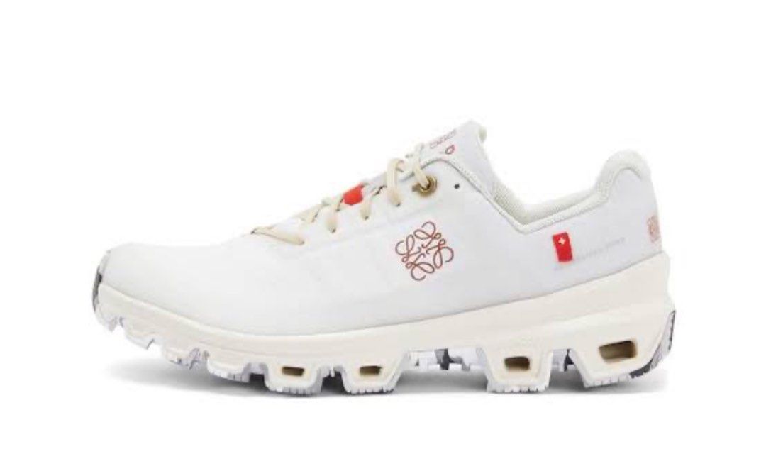 ON CLOUD + LOEWE sneakers white (white shoes) (Category: Sneakers) located in Pasig City. Submitted by bellafe_ (Listing ID 1267668204, Image 1). Description: Bought online, worn only once note: actual photo slightly yellowish .